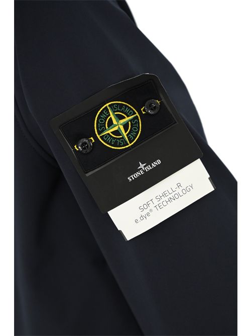 Giacca Q100004 Soft Shell-R Navy Blue STONE ISLAND | Q100004S0B22V0020